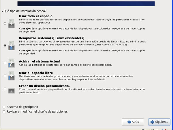 Instalacion de Centos, paso 13