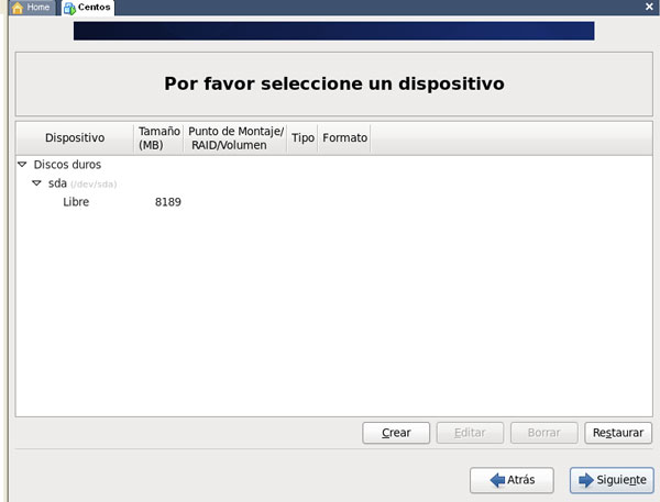 Instalacion de centos-Paso 14