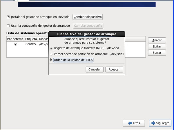 Instalacion de Centos - Paso 23