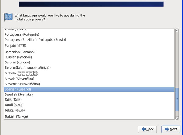 Instalacion de centos - paso 4
