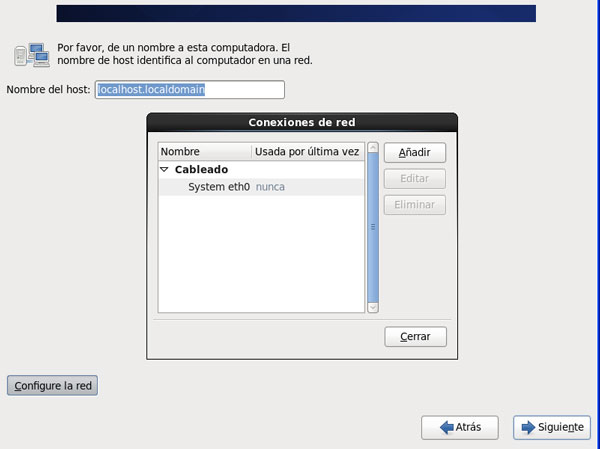 Instalacion de Centos, Paso 9