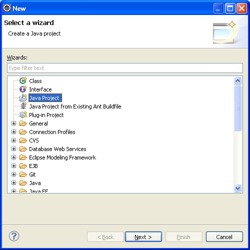 Crear nuevo proyecto en eclipse-Otros