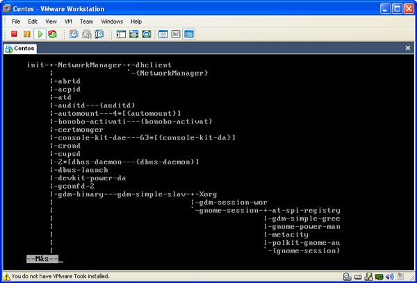 Presentacion del comando pstree