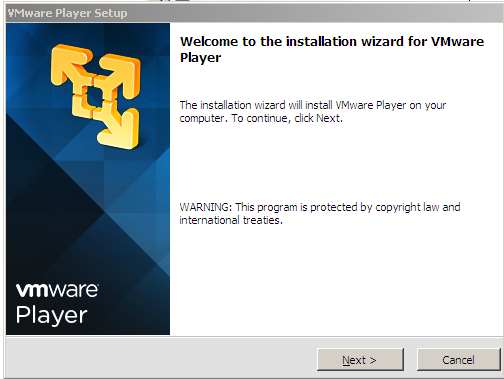 Instalacion vmware player. Inicio