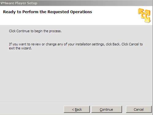 instalacion de vmware. Inicio del proceso de instalacion
